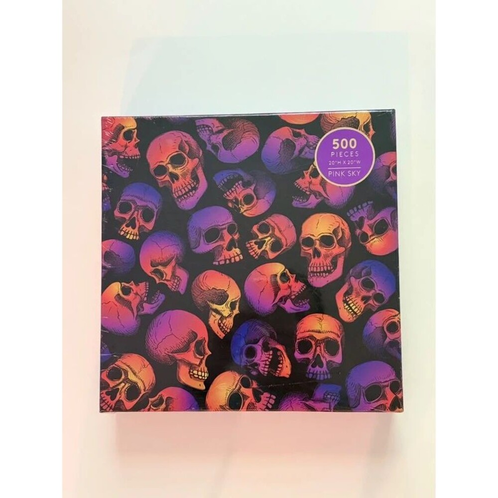 NEW Pink Sky "Skull Party" 500 Piece Jigsaw Puzzle - Sealed